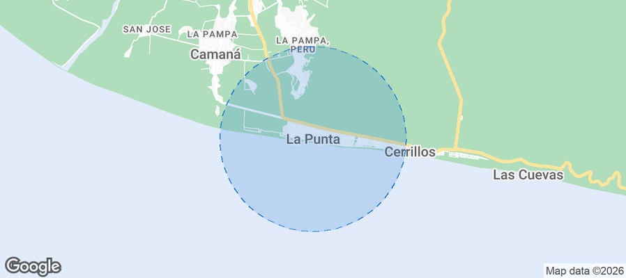 La Punta Airbnb map